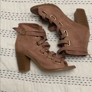 Strappy summer booties